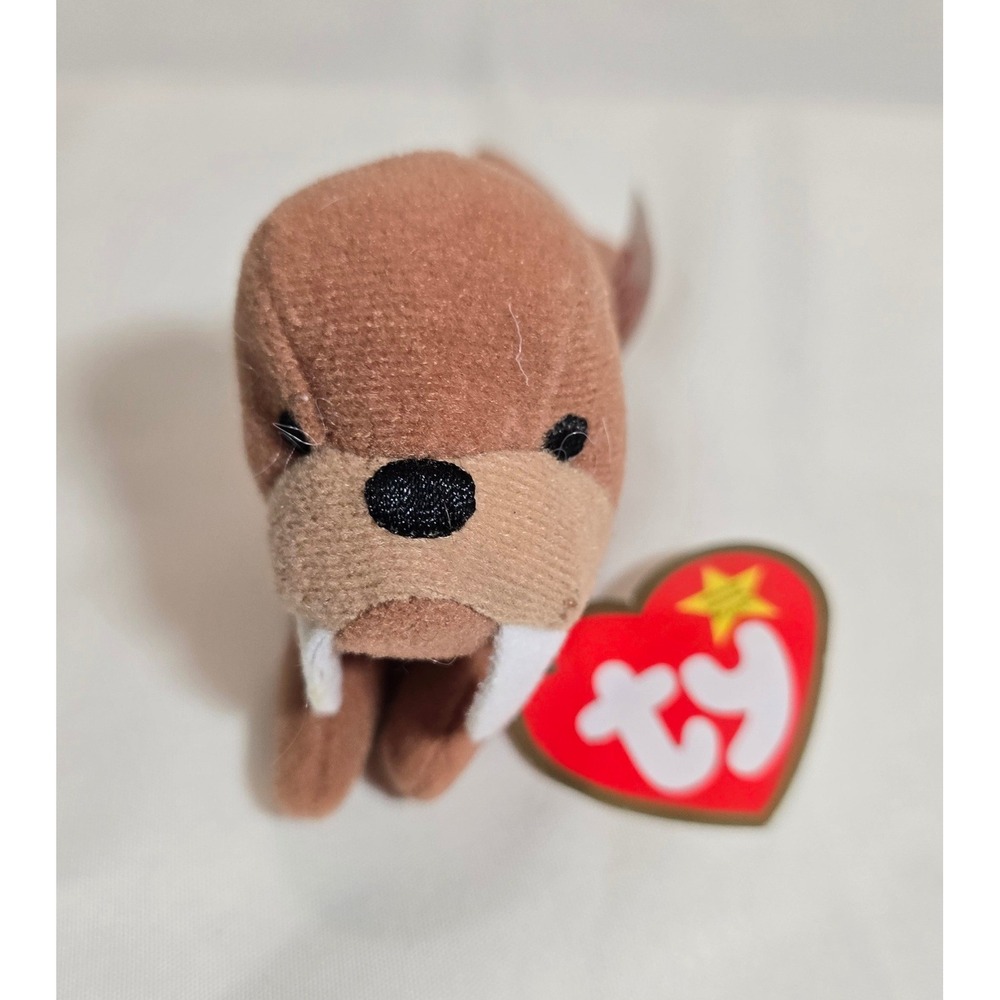 Ty Teenie Beanie Babies Tusk‎ the Walrus Plush Toy with Tag